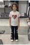 Girl's Turkish Flag T-Shirt and Leggings Two-Piece Set. 23 April Show Outfit - 2