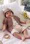 Muslin 4-Piece Baby Summer Shorts Set with Buttoned Ear Hat - 5