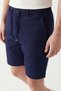 Men's Elastic Waist Tie-Up 4-Pocket Outdoor Pants Shorts - 3