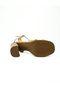 4173 Mink Leather Cross-Heeled Women's Sandals - 5