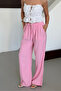 Women's Wide Leg Palazzo Pants with Pockets - 6