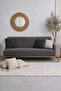 غطاء أريكة من الشانيل مقاس 170x210 بتصميم خطوط عصرية، مناسب للحيوانات الأليفة، غطاء أريكة وسرير قابل للطي - 2