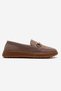 Non-Slip Women's Buckle Loafer Shoes Mink Suede - 2