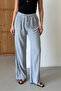 Women's Wide Leg Palazzo Pants with Pockets - 3