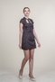 Women's Summer Coffee Polka Dot Patterned Square Neck Mini Dress Stylish Casual Comfortable 50384 - 4
