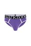 Men's Purple Ribbed Slip Underpants