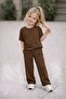 Children's Lycra Short Sleeve Cotton Track Suit Set - 2