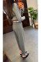 Gray Classic Straight Cut Trousers - 9957 - 2