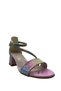 128 Girls' Colorful Glittery Stone Heeled Evening Dress Shoes - 2