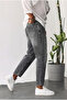 Men's Boyfriend Fit Denim Fabric Washed Gray Jean Jeans Trousers Ke-1157 - 3