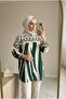 تونيك نسائي مطبوع كبير الحجم بتصميم مريح 80/85 سم