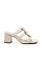 045-849 Beige Women's Heeled Shoes