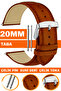 Classic Model Leather Watch Band Strap Compatible with 20mm Watches Al11Db-20Mm