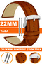 Classic Model Leather Watch Band Strap Compatible with 22mm Watches Al11Db-22Mm