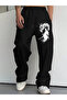Unisex Anime Dragon Printed Baggy Cut Wide Leg Summer Tracksuit