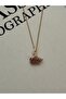 316L Steel Purple Swan Pendant Gold - 2