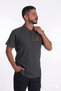 Company-Specific Printed Open-End Polo Collar T-Shirt Smoked