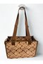 Carrying Bag - Wicker Pattern / Mocha Brown