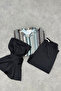 Women's Hijab Zigzag Printed Full Covered 3-Piece Swimsuit Set - 6