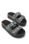 Astra Viven Women's Double Buckle Slippers 001231 Black - 2