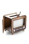 Retro Phone Holder Napkin Holder, Tv-Shaped Wooden Napkin and Phone Box - 6