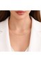Flat Chain Necklace Gold Color Stainless Steel Minimal Stylish Women's Necklace - 2