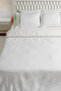 Vetra Stripe Embroidered Cotton Satin Double 6-Piece Duvet Cover Set