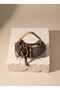 B37125 Shoulder Bag Knitted Patterned Stylish Daily Bag with Zipper and Charm Accessories for Women - 2