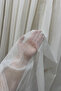 1-2 Pieces of Rare Silvery Bamboo Tulle Curtain, Off-White Skirted Tulle Curtain Without Leads, No Ironing Needed - 5