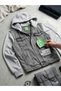 Comfort and Style Combined: Hooded Denim Jackets with Combed Cotton Sleeve Detail Hooded Jacket Coats - 2