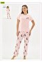17537 Pink Love Teddy Bear Pajama Set'Mom and Daughter Pajama Set Can Be Made'