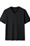 Men's 100% Cotton V-Neck Slim Fit T-Shirt - 2