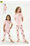 17537 Pink Love Teddy Bear Pajama Set'Mom and Daughter Pajama Set Can Be Made' - 2