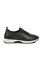 Black Rubber Laced Lightweight Women's Casual Shoes 063 Z - 3