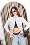 Women's Striped Pocket Shirt - 4