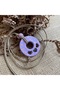 Three Hearts Symbol Spiritual Symbol Design Handmade Ceramic Porcelain Necklace - 3