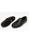 Gr0491 Genuine Soft Leather High Quality Flexible Tasseled Plain Black Loafer Ballet Shoes - 4