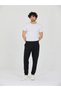 Black Men's Slim Fit Sweatpants with Elastic Cuffs, Casual Sports Pants with Side Pockets - 5