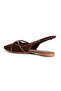 Open Back Pointed Toe Staple Buckle Detail Stylish Ballet Flats Sandals - 6
