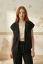 My Fashion Jacket with Collar and Pocket Detail Cotton Vest - 4