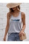 Choose Happy Denim Hearts Printed Women's Round Neck T-Shirt