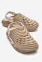 Straw Patterned Sabo Men's Slippers Sand Ecru