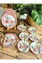 Magnolya Gold Gilded 18-Piece Tea and Cake Set for 6 People