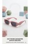 Powder Pink Girls' Sunglasses Uv400 Geometric Frame Matte Stylish Lightweight Children's Glasses Gift - 3