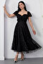 Strpalez Collar Beaded Midi Dress Ecr5826 - 6