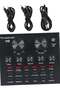 External Sound Card USB Live External Sound Mixer Board Voice Changer Sound Card with Multiple Sound