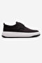 Men's Linen Shoes; Black Linen - 2
