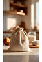 Herbal Milk Bag Organic Yogurt Straining Pouch Washable Linen Pouch Natural Milk Cloth (2 Pieces) - 2