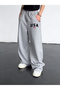 Unisex Usa Printed Baggy Cut Wide Leg Summer Tracksuit