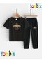 Forever Printed T-Shirt and Sweatpants (Sweatpants with Pockets) Children's Top and Bottom Set